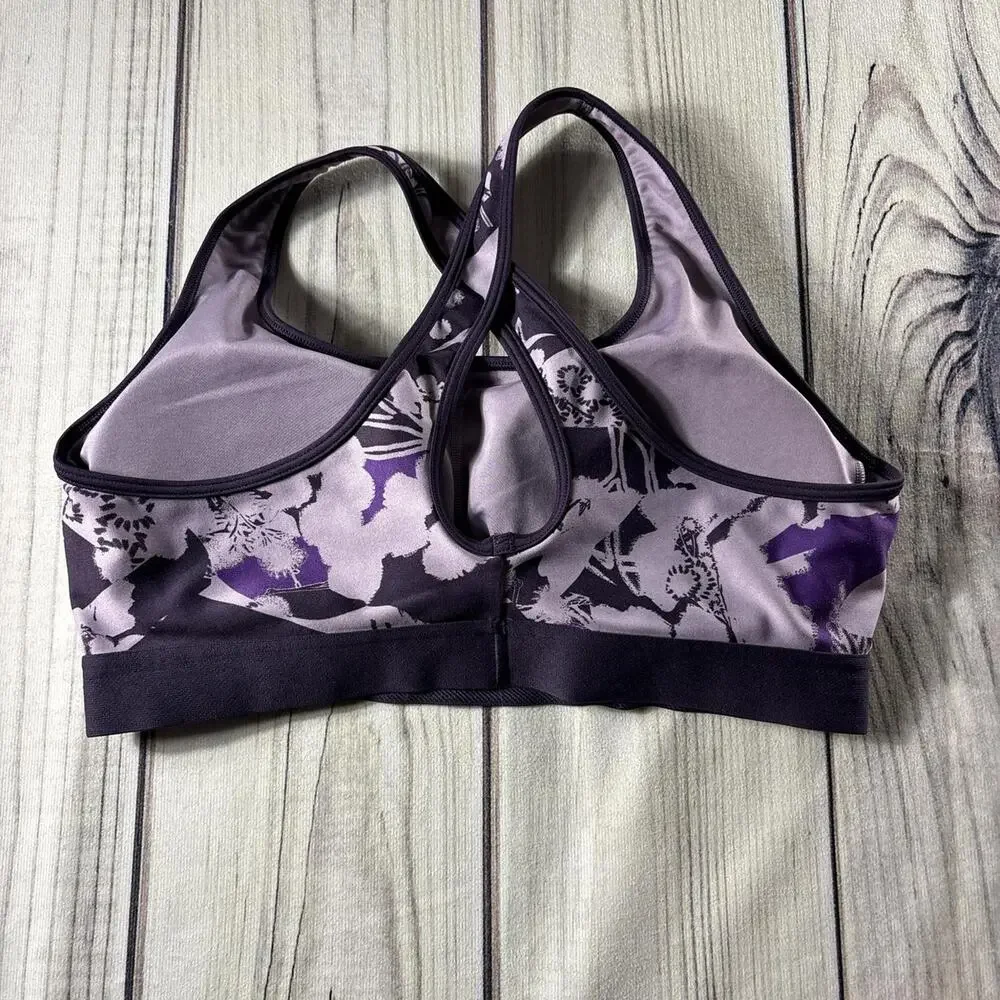 Under Armor Purple Sports Bra Size XL Camo Print - Picture 2 of 6